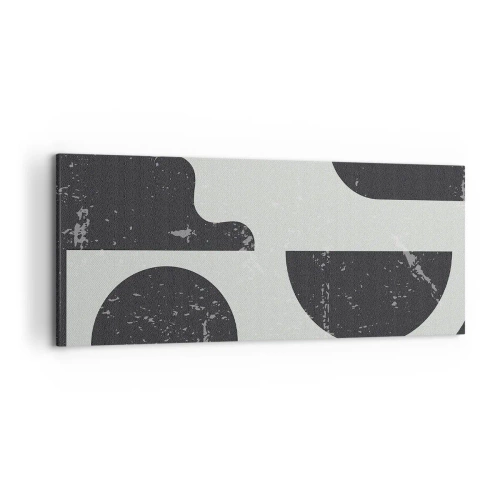 Quadro em tela - Composição acima e abaixo - 120x50 cm