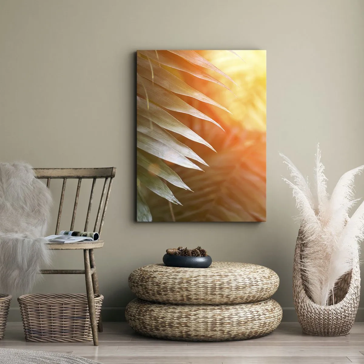 Quadro em tela - Manhã na selva - 50x70 cm