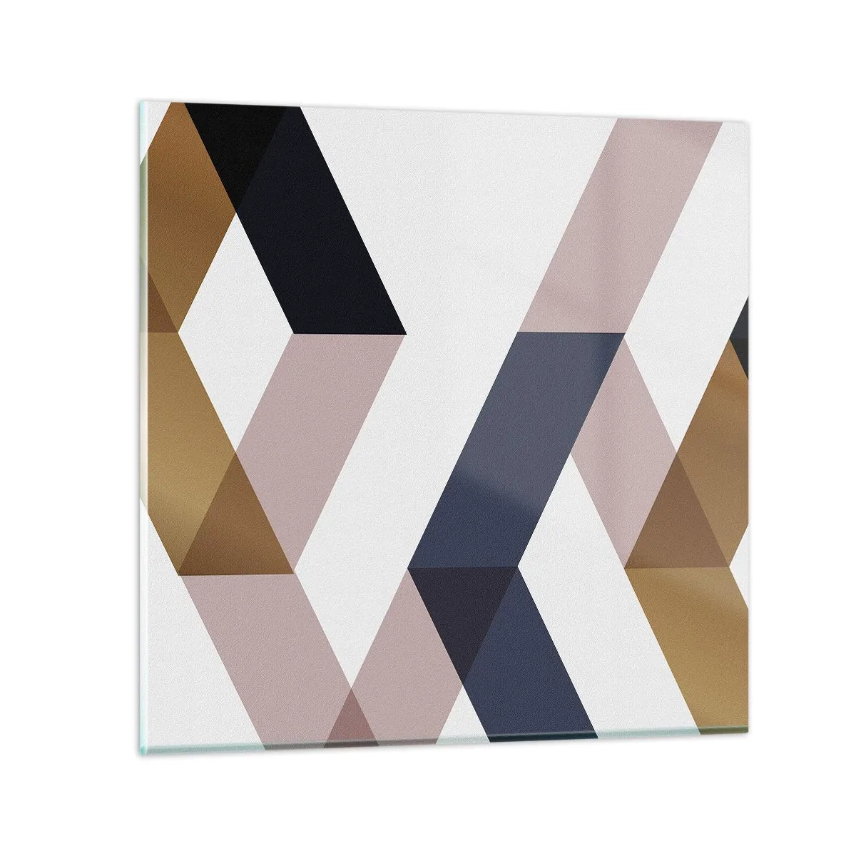 Quadro em vidro - Planos e ângulos - 50x50 cm