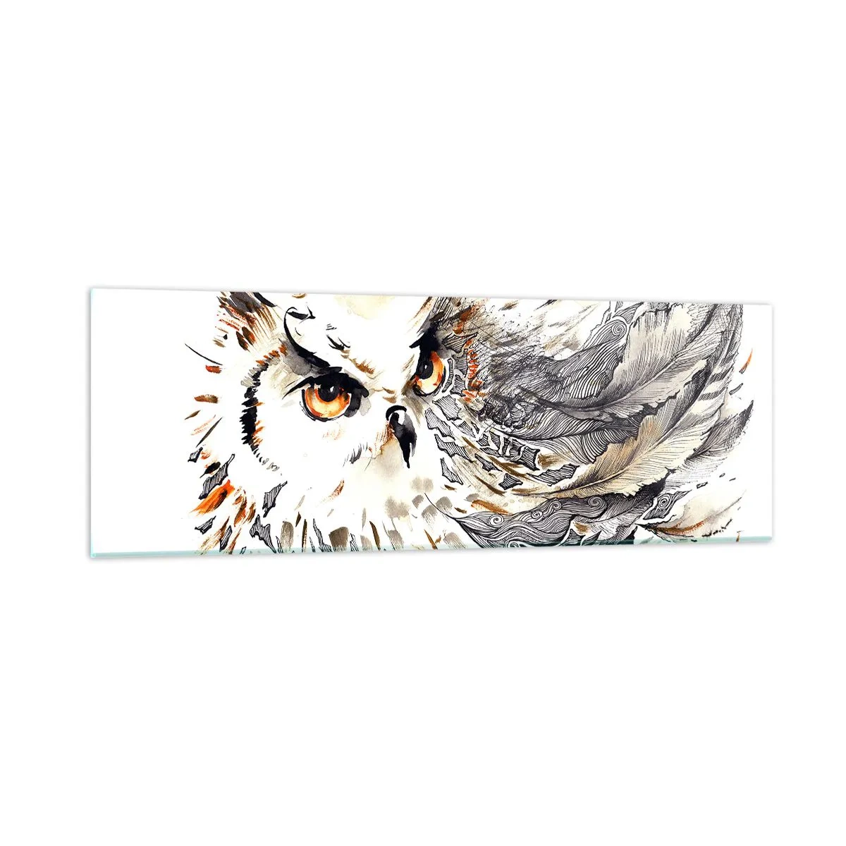 Quadro em vidro - Ela veio do mundo da magia - 90x30 cm