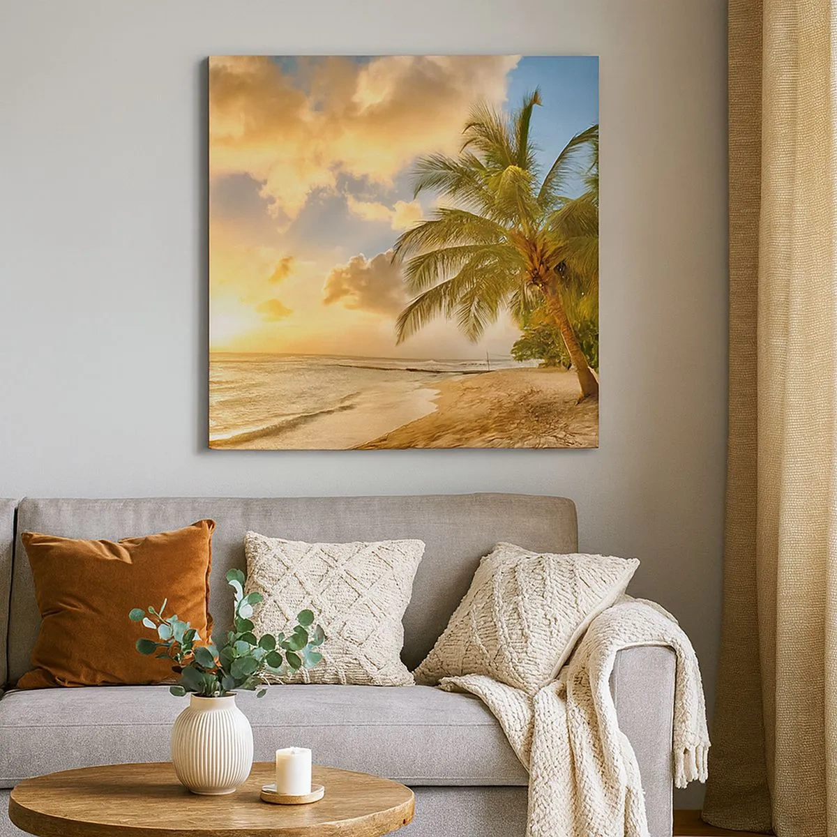 Quadro em tela - Eterno verão, férias eternas - 30x30 cm