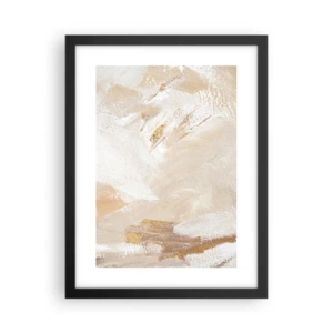Pôster com moldura preta - Composição pastel - 30x40 cm