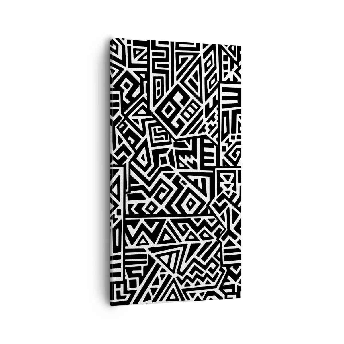 Quadro em tela - Composição pré-colombiana - 55x100 cm