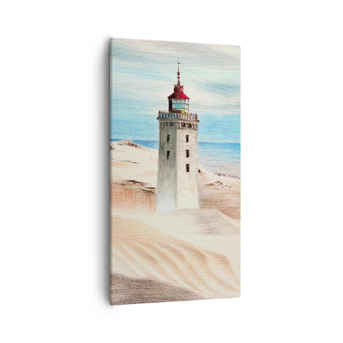 Quadro em tela - Sempre a olhar para o mar - 55x100 cm