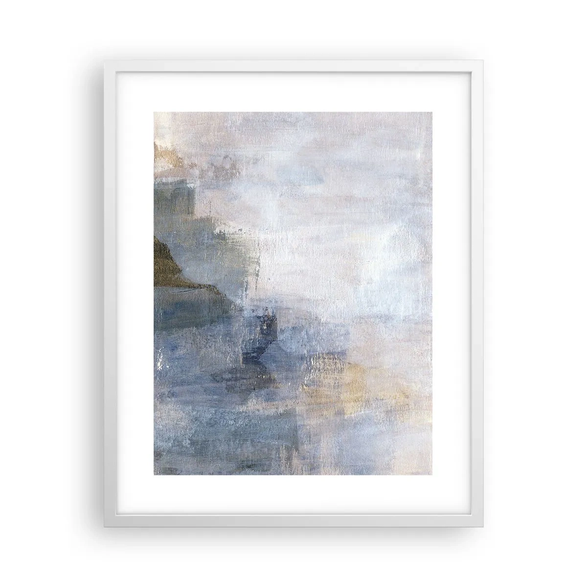 Pôster em moldura branca - Tons e acordes das cores - 40x50 cm