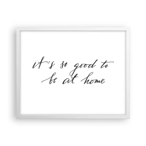 Pôster em moldura branca - Toda a verdade - 50x40 cm