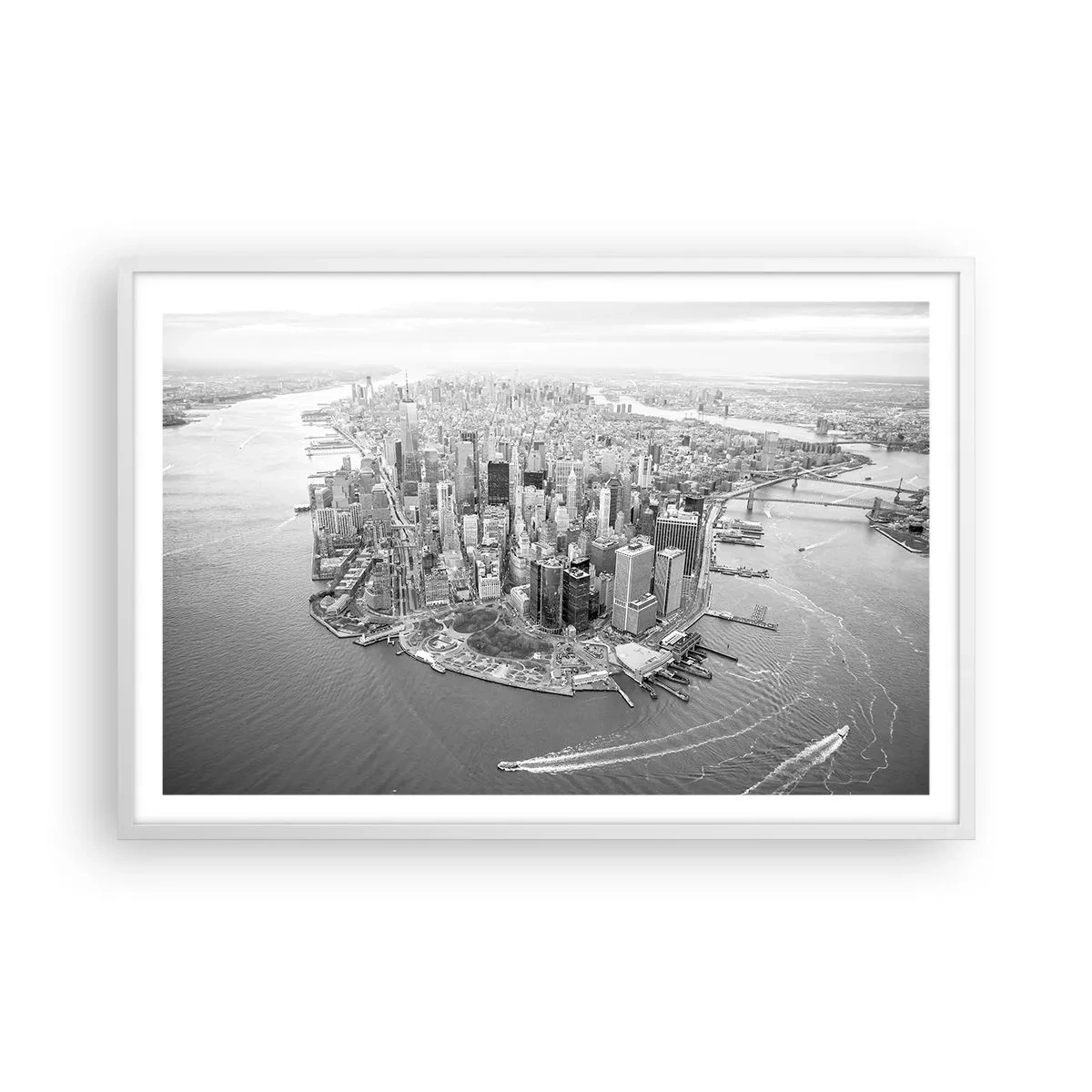 Pôster em moldura branca - Como não amar? - 91x61 cm