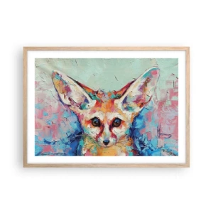 Pôster com moldura de carvalho claro - Estão prontos para mim? - 70x50 cm