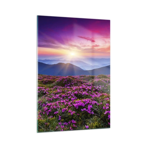 Quadro em vidro - Campo cheiroso - 50x70 cm
