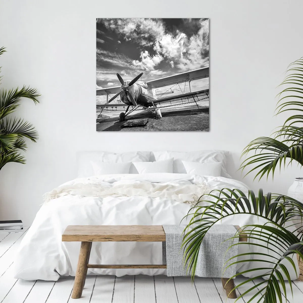 Quadro em tela - Mal posso esperar! - 40x40 cm