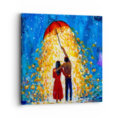 Quadro em tela - A magia de uma noite chuvosa? - 40x40 cm