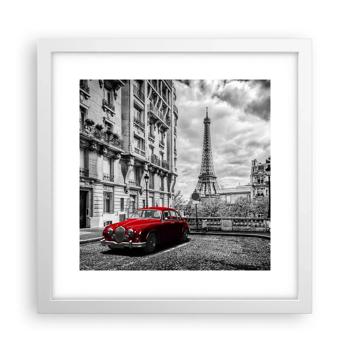 Pôster em moldura branca - Predador na cidade - 30x30 cm