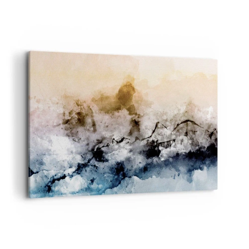 Quadro em tela - Imersos no tumulto do nevoeiro - 120x80 cm