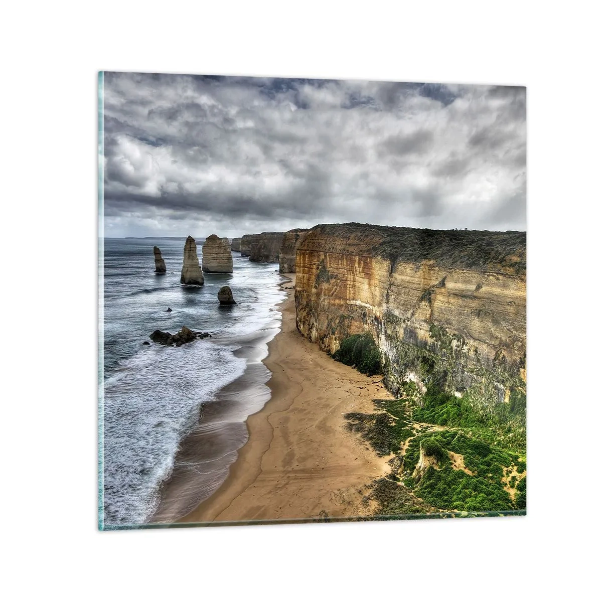 Quadro em vidro - Beleza crua - 40x40 cm