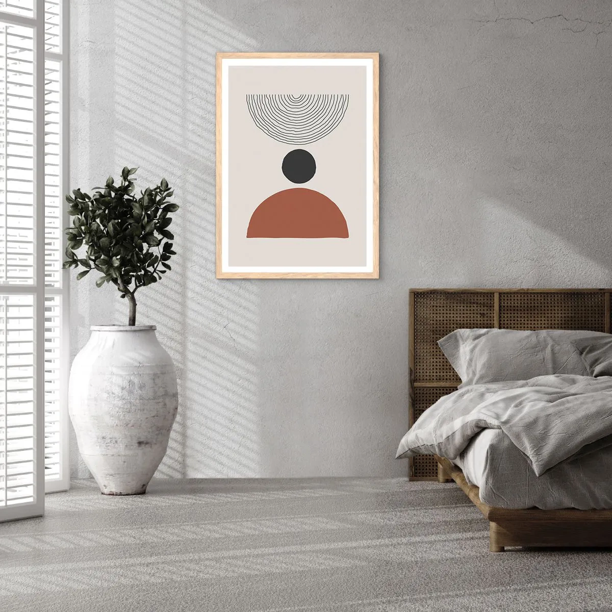 Pôster com moldura de carvalho claro - Em destaque - 61x91 cm