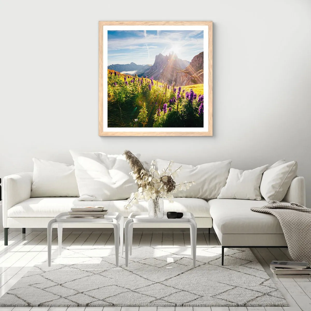 Pôster com moldura de carvalho claro - A vida secreta das ervas - 50x50 cm