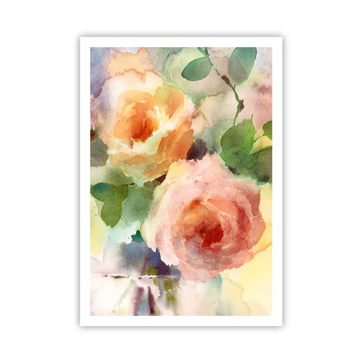 Pôster - Delicado como uma aquarela - 70x100 cm