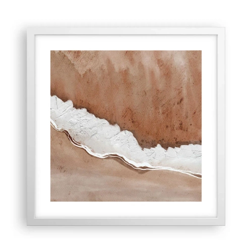 Pôster em moldura branca - Nas cores da terra - 40x40 cm