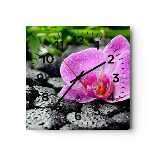 Relógio de parede - Relógio em vidro - Como um coração aberto - 40x40 cm