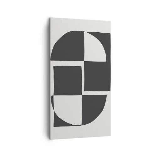 Quadro em tela - Antítese – síntese - 45x80 cm