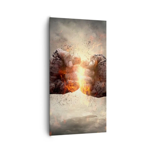 Quadro em tela - Prepare-se para a luta - 65x120 cm