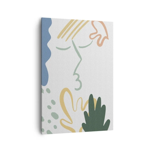 Quadro em tela - Beijo de flores - 70x100 cm