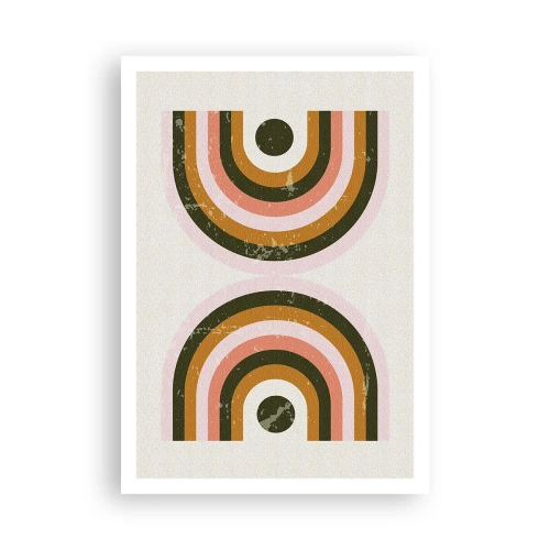 Pôster - Abstração gêmea - 70x100 cm