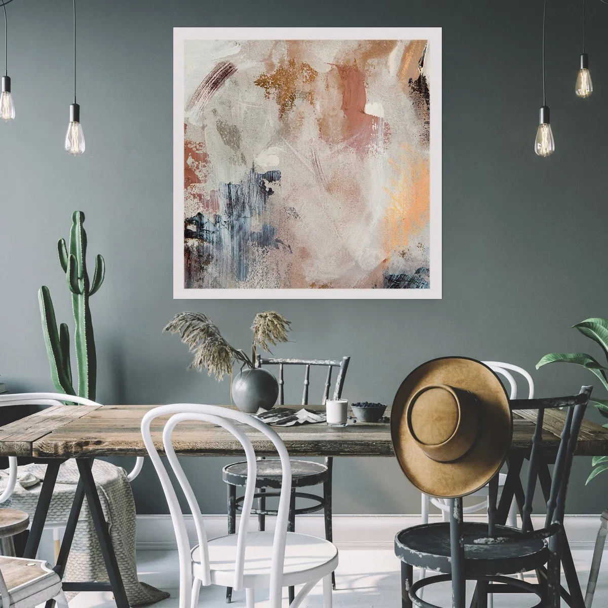 Pôster - Abstração enevoada - 50x50 cm