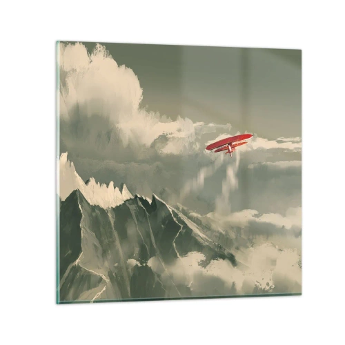 Quadro em vidro - O pioneiro destemido - 50x50 cm