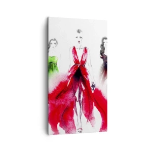 Quadro em tela - Colorido desfile - 45x80 cm