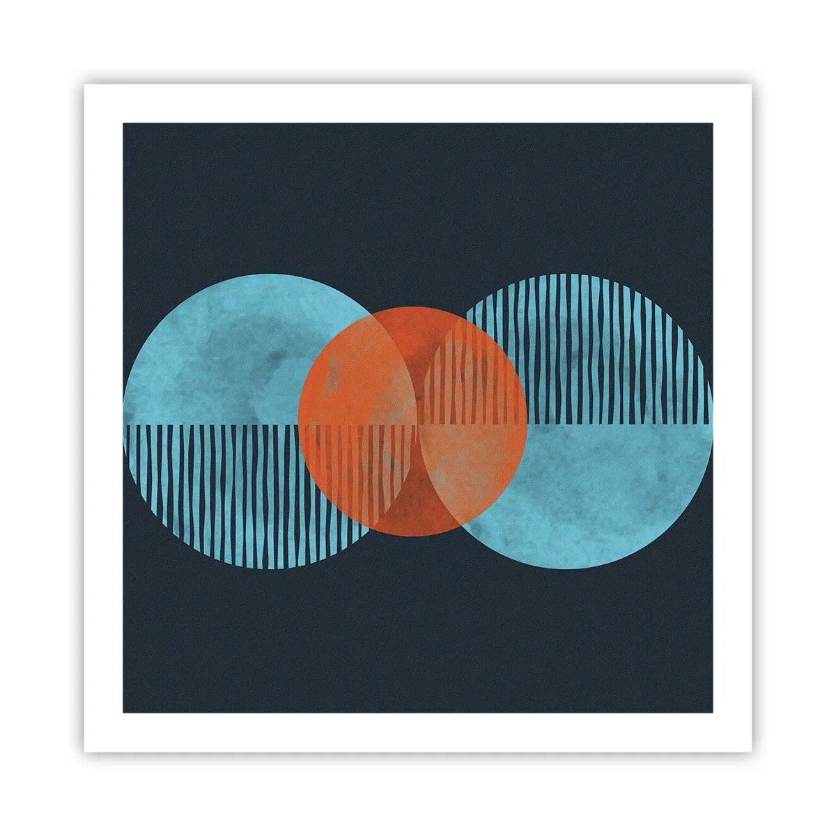 Pôster - Obras de arte simétricas - 60x60 cm