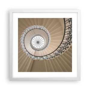 Pôster em moldura branca - Dentro da casca - 40x40 cm