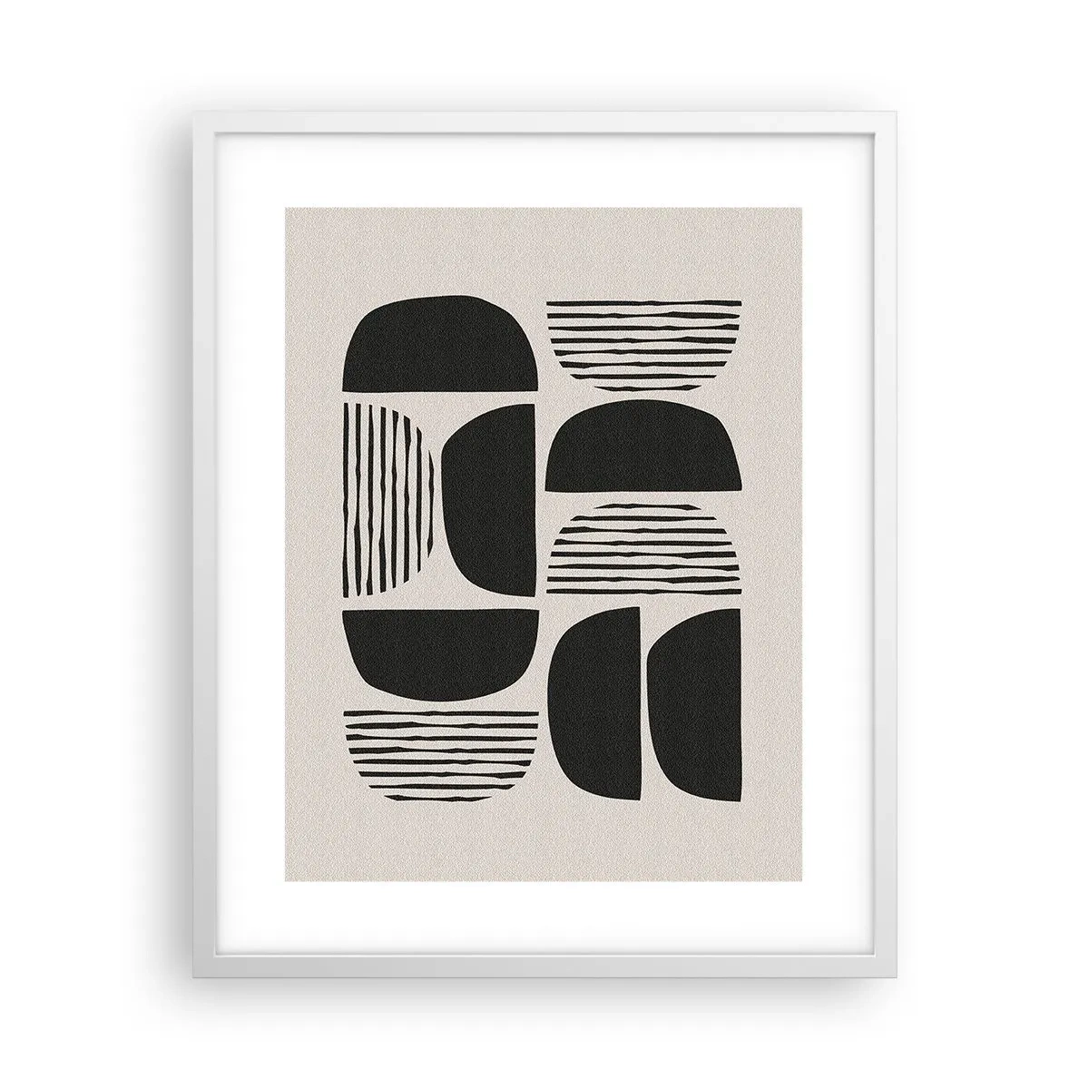 Pôster em moldura branca - Ofertas indiferentes - 40x50 cm