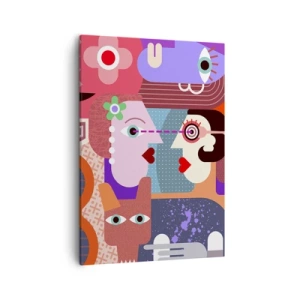 Quadro em tela - Olho no olho - 50x70 cm