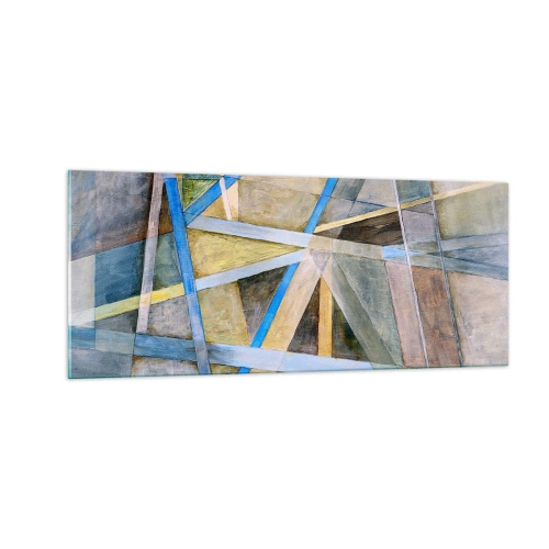 Quadro em vidro - Em linha reta ou na diagonal? - 100x40 cm