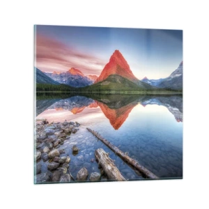 Quadro em vidro - Calor e frio - 30x30 cm