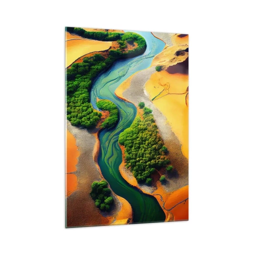 Quadro em vidro - Rio que dá vida - 70x100 cm