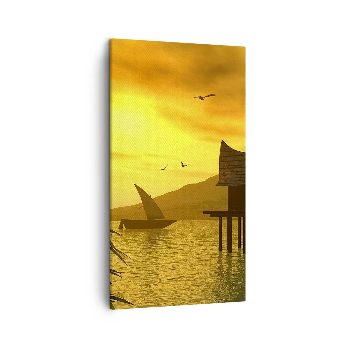 Quadro em tela - A desejada paz - 45x80 cm