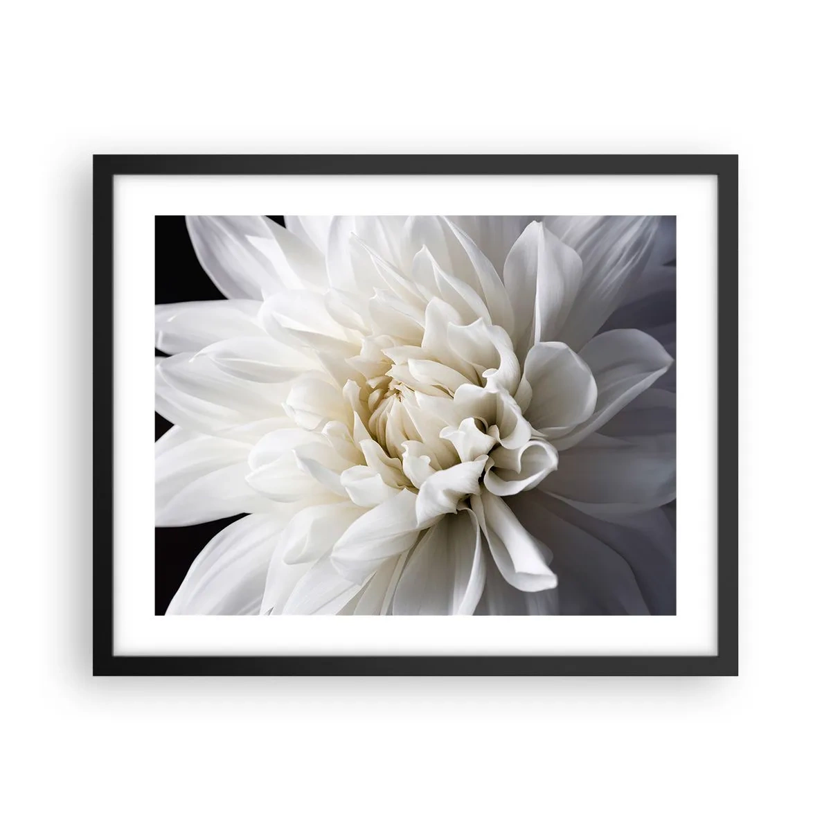 Pôster com moldura preta - Manhã da noiva - 50x40 cm