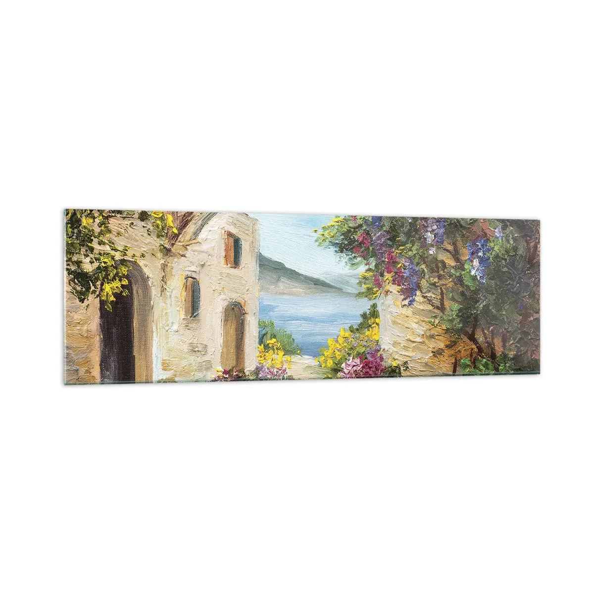 Quadro em vidro - O encanto da província costeira - 160x50 cm