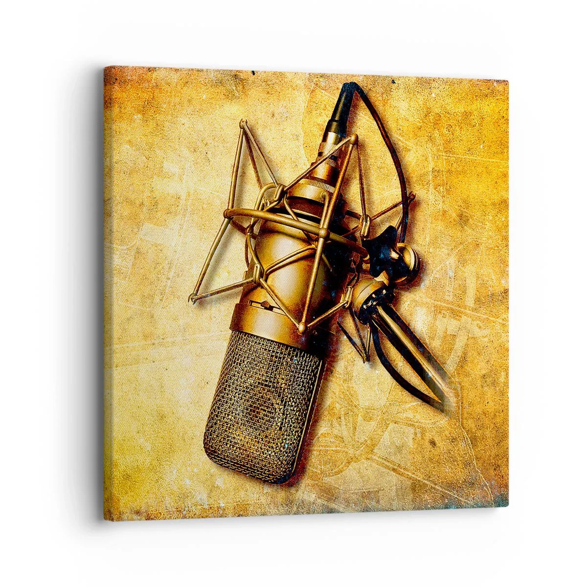 Quadro em tela - Os Anos Dourados da Rádio - 30x30 cm