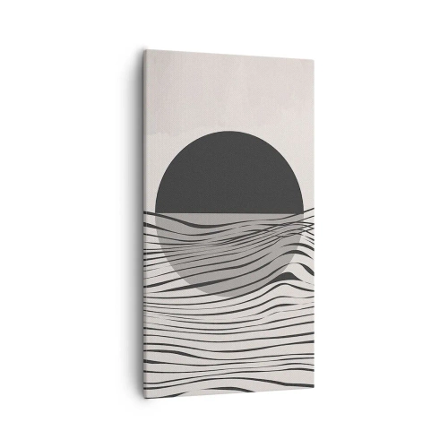 Quadro em tela - Composição da metade - 55x100 cm