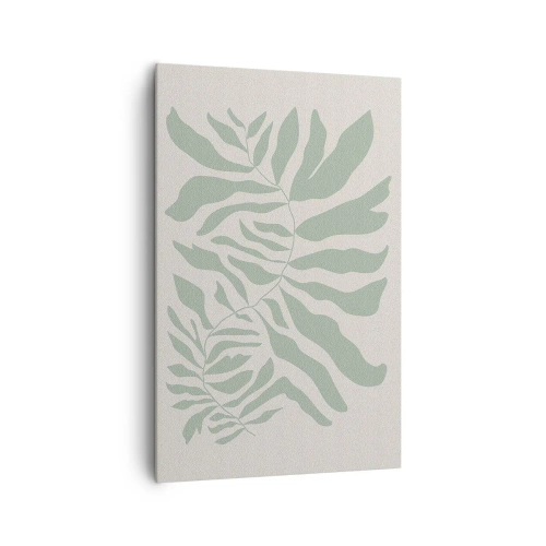 Quadro em tela - Galho esmeralda - 80x120 cm