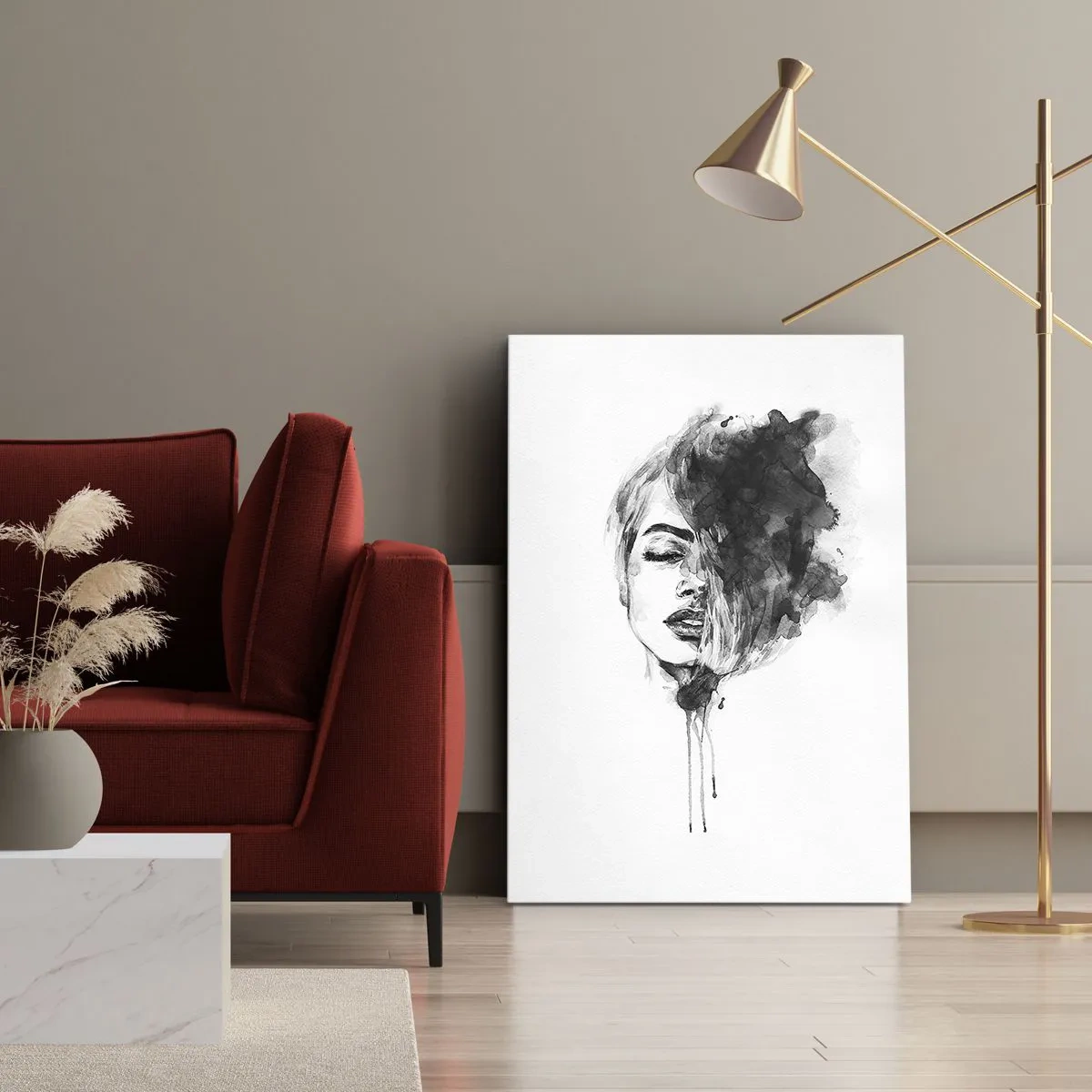Quadro em tela - O que sonha uma rapariga - 50x70 cm