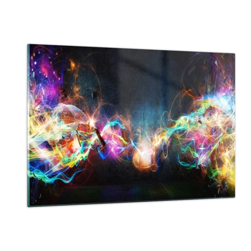 Quadro em vidro - Com alegria contra a escuridão - 120x80 cm