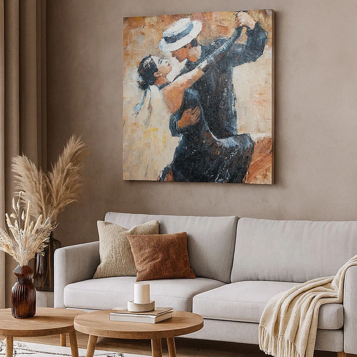 Quadro em tela - A la Rudolf Valentino - 30x30 cm