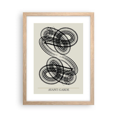 Pôster com moldura de carvalho claro - Saiu espontaneamente - 30x40 cm