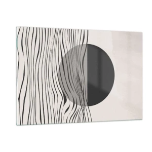 Quadro em vidro - Composição da metade - 120x80 cm