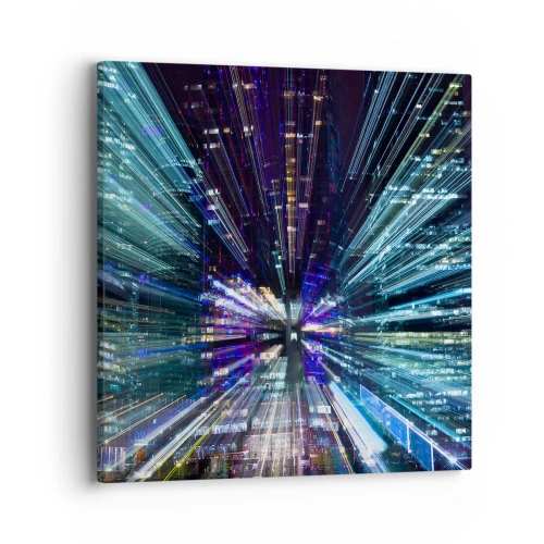 Quadro em tela - Transição para o hiperespaço - 40x40 cm