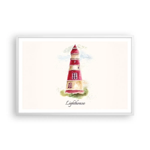 Pôster em moldura branca - Sempre há clima - 91x61 cm